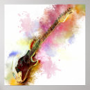 Pesquisar por guitarra colorida pôsteres Música