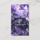 Pesquisar por cristais roxos cartao de visita Bonito