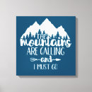 Pesquisar por acampamento impressão de canvas Azul