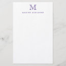 Pesquisar por roxo papel de carta Monograma
