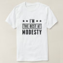 Pesquisar por modéstia camisetas Engraçada