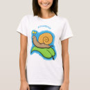 Pesquisar por desenho do caracol femininas camisetas Engraçado