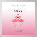 Pesquisar por amor flamingo pôsteres Coração