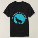 Pesquisar por lobo da silhueta camisetas Arte de lobo