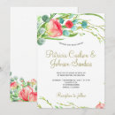Pesquisar por coral roxo casamento convites Aquarela