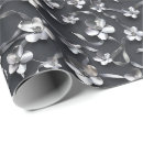 Pesquisar por prata metálica papel de presente Floral
