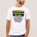 Pesquisar por mudança de vida camisetas Citação