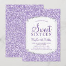 Pesquisar por doce dezesseis da princesa convites Roxo