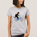 Pesquisar por gato na bicicleta camisetas For her