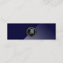 Pesquisar por azul da meia noite cartao de visita Monograma