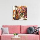 Pesquisar por violino impressão de canvas Partitura