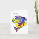 Pesquisar por tubarão engraçado cartoes Aquarela