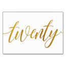 Pesquisar por número 20 cartoes de mesa Elegante