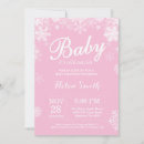 Pesquisar por chá de bebê menina convites Floco de neve