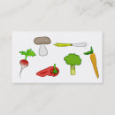 Pesquisar por comida cartao de visita Legumes