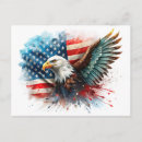 Pesquisar por águia branca cartoes postais Bandeira americana