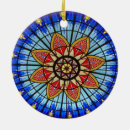 Pesquisar por janela de vidro colorido ornamentos Azul