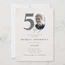 Pesquisar por aniversario 50 anos homem convites Minimalista