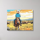 Pesquisar por vaqueira impressão de canvas Cavalo