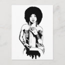 Pesquisar por cabelo afro cartoes postais Preto