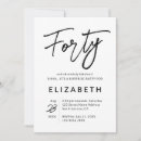 Pesquisar por quarenta anos convites Simples