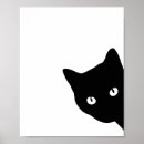 Pesquisar por gato minimalista pôsteres Animal de estimação