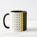 Pesquisar por bolinhas preto e branco canecas Amarelo