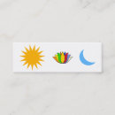 Pesquisar por sol e lua cartao de visita Meditação
