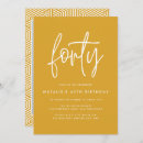 Pesquisar por quarenta anos convites Simples