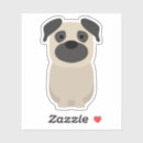 Pesquisar por pug engraçado adesivos Cãozinho