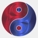 Pesquisar por yin vermelho yang adesivos Azul