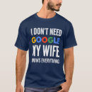 Pesquisar por minha esposa sabe tudo camisetas De aniversário