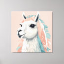 Pesquisar por lama impressão de canvas Rosa