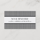 Pesquisar por houndstooth cartao de visita Elegante
