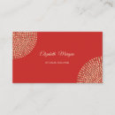 Pesquisar por ponto vermelho cartao de visita Moderno