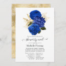 Pesquisar por royal blue bridal shower convites Floral