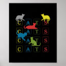 Pesquisar por gatos coloridos pôsteres Gatinho