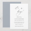 Pesquisar por chá de bebê menino convites Simples