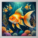 Pesquisar por peixe dourado pôsteres Aquática