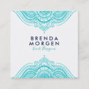 Pesquisar por mandala turquesa de cartao de visita Floral