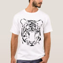 Pesquisar por o tigre branco camisetas Preto e branco