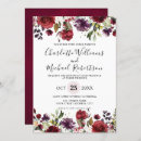 Pesquisar por rosa vermelha romântica convites Burgundy