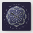 Pesquisar por mandala azul relogios de parede Abstrato