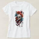 Pesquisar por caveira femininas camisetas Flores