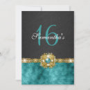 Pesquisar por teal black sweet 16 party convites Brilho