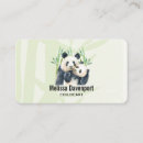 Pesquisar por panda bonito cartao de visita Preto e branco