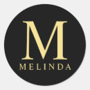 Pesquisar por monograma dourado adesivos Elegante