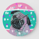 Pesquisar por pug bonito relogios de parede Pugs