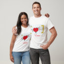 Pesquisar por nota musical com coração camisetas Vermelho