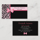 Pesquisar por zebra cor rosa de cartao de visita Feminino